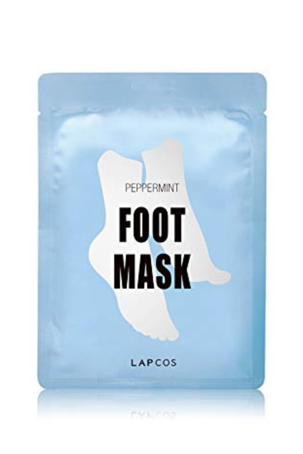 LAPCOS Foot Mask: Moisturizing Spa Treatment with Peppermint and Lavender, Dry Cracked Heels & Feet Repair, Korean Beaut