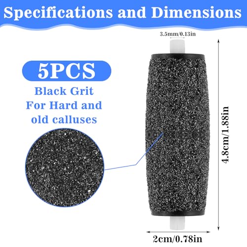 Amope Pedi Refills Extra Coarse Replacement Rollers for Heels and Calluses, Leaving Feet Soft and Smooth for Foot Scrape