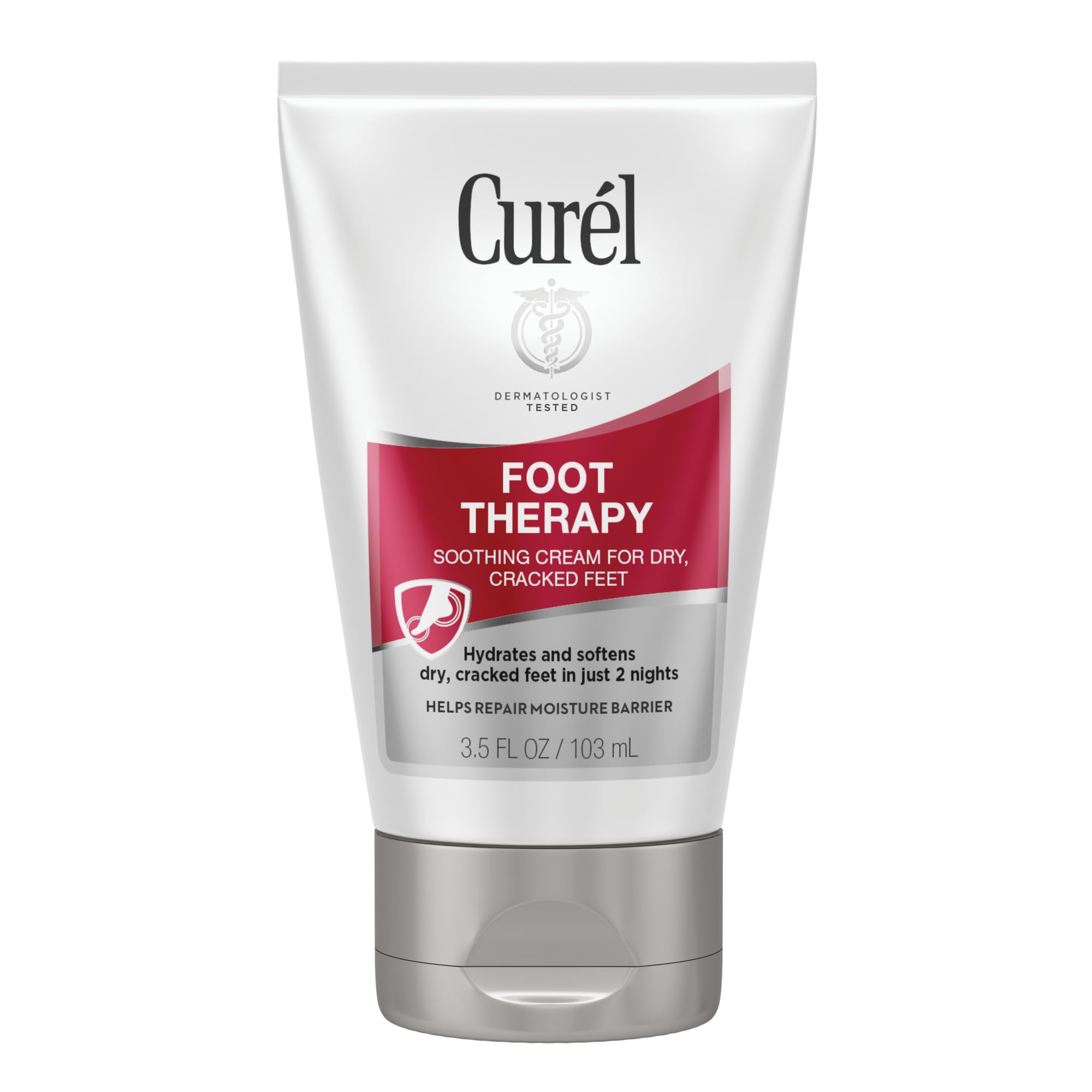 Curel Foot Therapy Cream for Dry Cracked Feet, Soothing Lotion with Shea Butter and Coconut Milk, Quick Absorbing Formul
