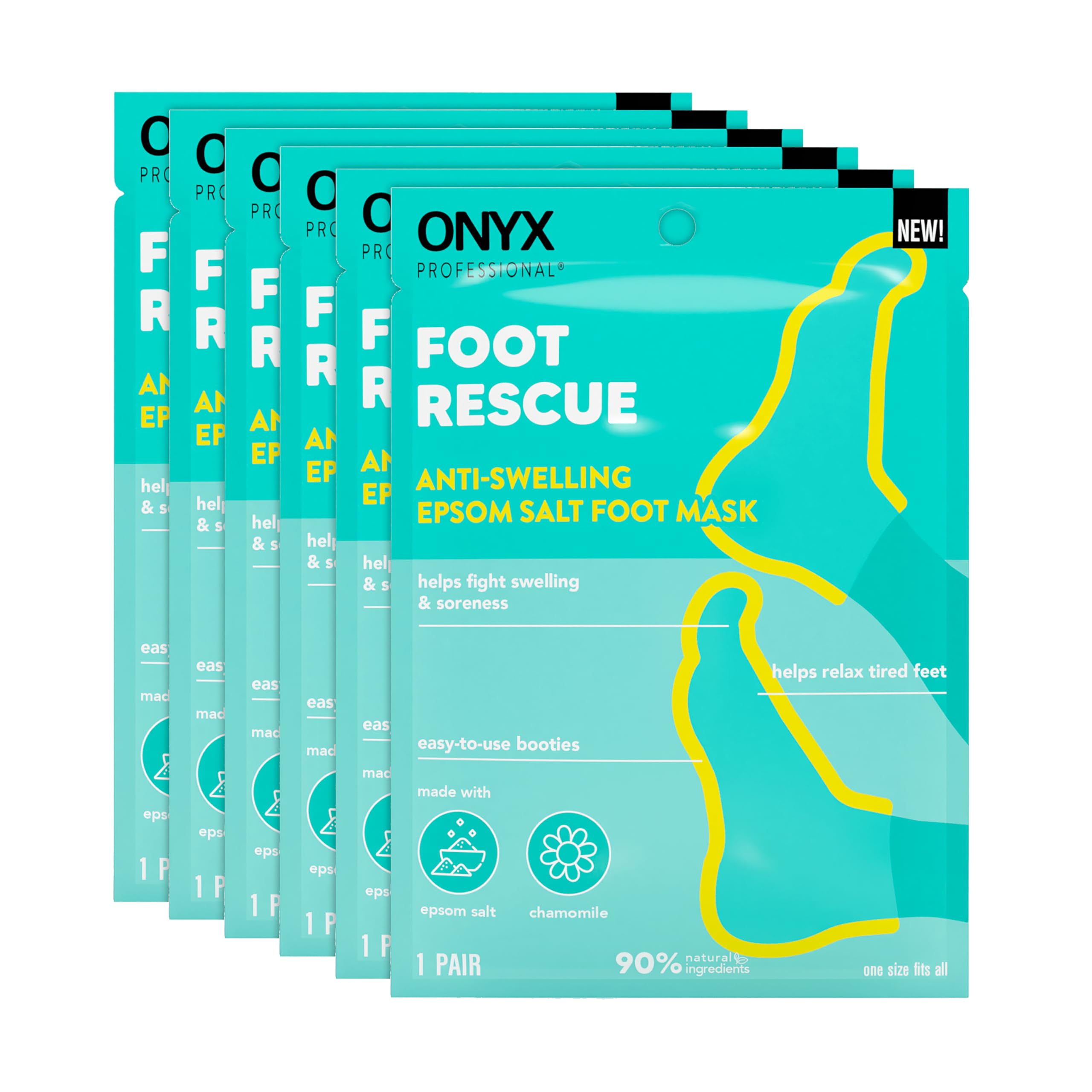 Onyx Professional Epsom Salt Foot Mask - Made with Epsom Salt and Chamomile, Helps Fight Swelling and Soreness, Relax T