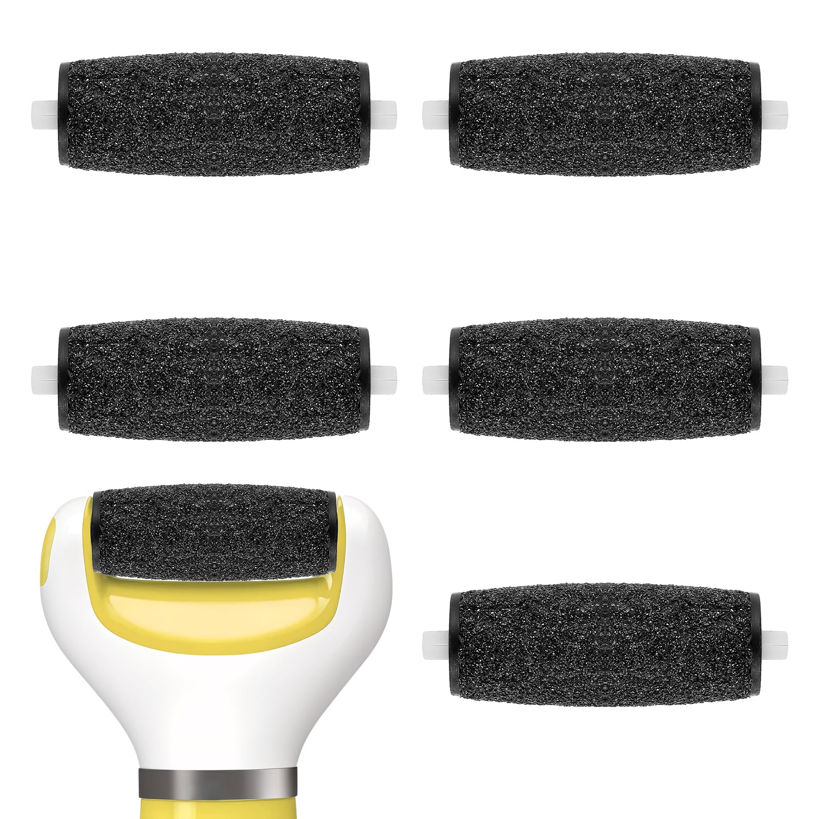 Amope Pedi Refills Extra Coarse Replacement Rollers for Heels and Calluses, Leaving Feet Soft and Smooth for Foot Scrape