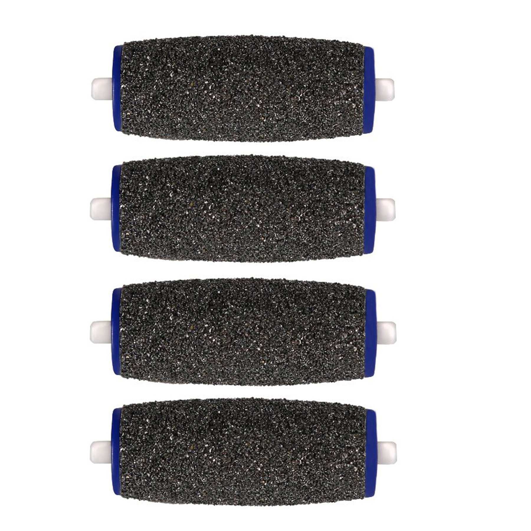 Amope Pedi Perfect Extra Coarse Pedicure Refill Rollers, 4-pack, Professional Grade Replacement Roller Heads for Coarse 